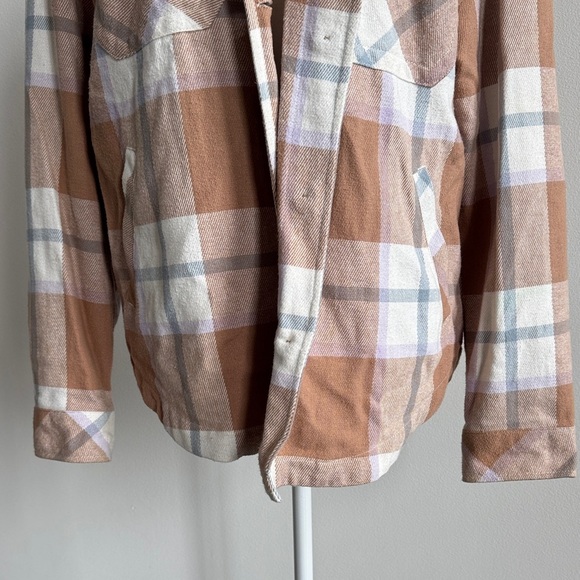 Aeropostale Multicolor Plaid Flannel Shacket - Picture 6 of 14